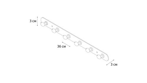 Крючок для ванной Fixsen Equipment FX-1416 - фото 3
