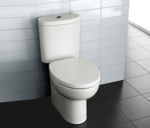 Унитаз напольный с бачком Hatria ERIKA PRO Q YXBQ01* белый с сиденьем микролифт душевой смыв - фото 2