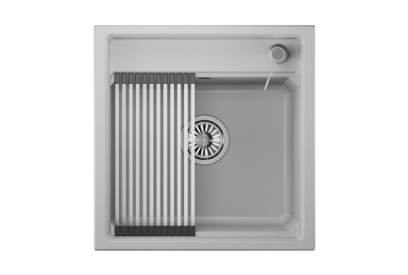 Кухонная мойка Granula Kitchen Space 5002, АРКТИК 50х50 цвет белый поверхность матовая