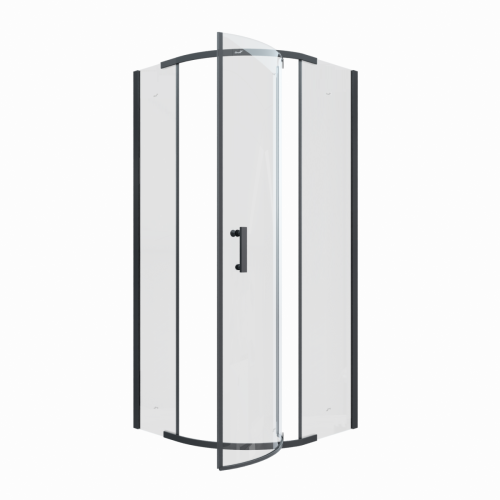 Душевой уголок Cerutti SPA KORRA Z90B 90х90 стекло прозрачное профиль черный без поддона - фото 3