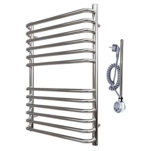 Полотенцесушитель электрический Point Нептун Премиум PN09158SE 55х80 хром - фото 4