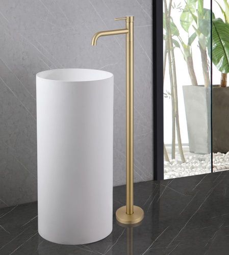 Смеситель Abber Wasser Kreis AF8140G напольный золото - фото 2