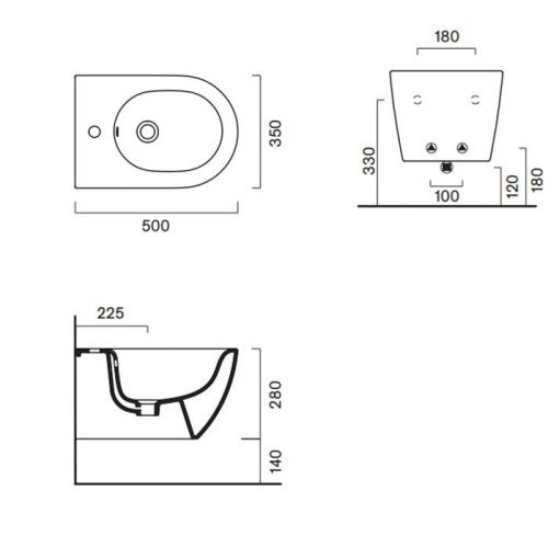 Биде подвесное Catalano Sfera 518501001 цвет белый - фото 2