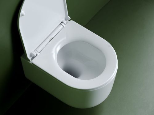 Унитаз подвесной Ceramica Nova ULMA CN4006T белый с сиденьем микролифт безободковый смыв торнадо - фото 5