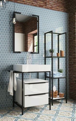 Тумба с раковиной Эстет ФР-00003613 70х50 напольная цвет белый - фото 4