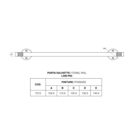 Полотенцедержатель Bertocci Officina 01 12775130000