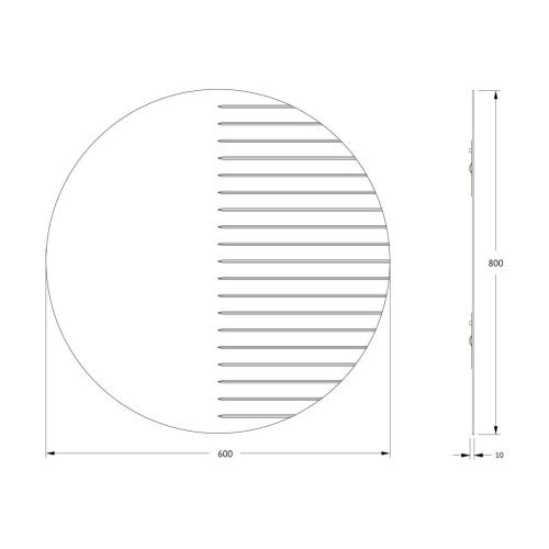 Зеркало Evoform Florentina BY 5012 80х80 подвесное - фото 2