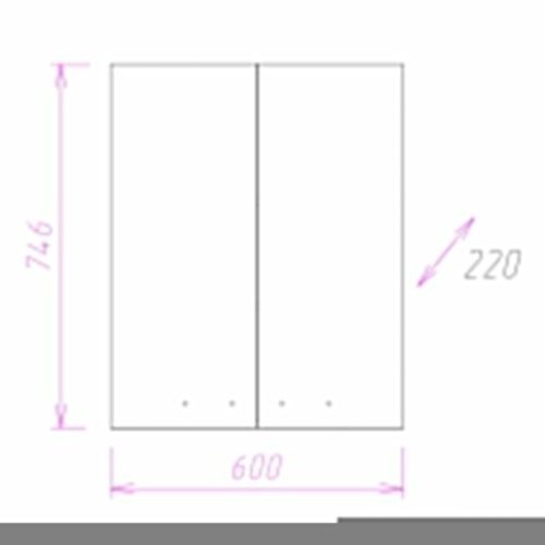 Шкаф Onika Кредо 306003 60х22х75 подвесной - фото 3