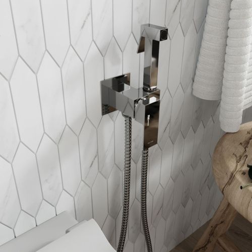 Гигиенический душ со смесителем Wasserkraft Встраиваемая продукция A71138 хром - фото 4