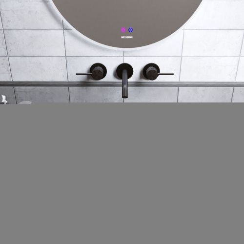 Раковина из сантехнического фаянса Grossman Color GR-5010SBR 40х40 накладная цвет черный/серебро без отверстий под смеситель - фото 3