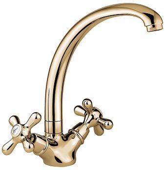 Смеситель для кухни Emmevi Deco Classic 12717/BR на мойку бронза