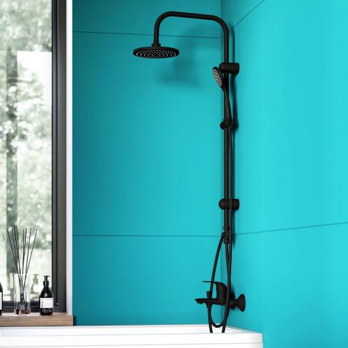 Душевая стойка Dorff Comfort D0708000BL настенная цвет черный - фото 4