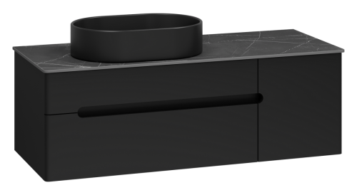 Тумба под раковину Misty Роял П-Роя-01120-021П2Я 120х50 подвесная цвет черный - фото 5