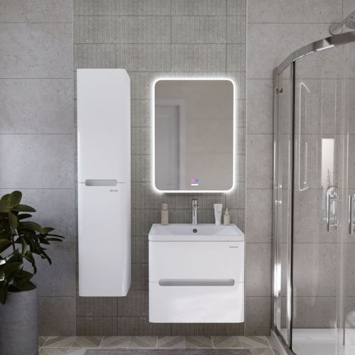 Тумба под раковину Grossman Адель 106038 60х40 подвесная цвет белый - фото 3