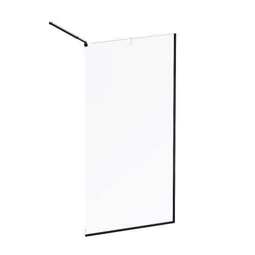 Душевая перегородка Am.Pm Func W84WI-100-F1-BTE 100х200 стекло прозрачное профиль черный - фото 2