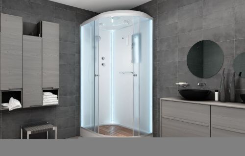 Душевая кабина AvaCan D102SLLED 120х80 асимметричная с крышей ориентация левая - фото 4