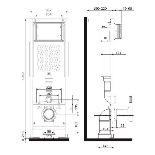Инсталляция для унитаза Am.Pm ErgoFit I012711 - фото 2