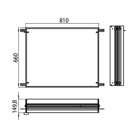 Монтажная рама для зеркального шкафа Emco Asis 9897 000 08