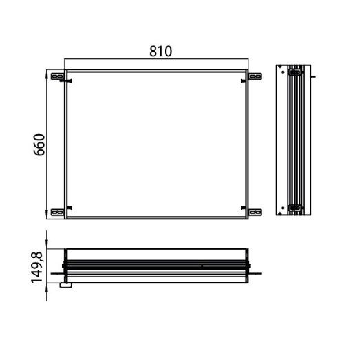 Монтажная рама для зеркального шкафа Emco Asis 9897 000 08 - фото 2
