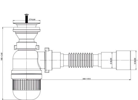 Сифон для раковины Bettoserb 125321