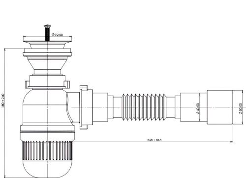 Сифон для раковины Bettoserb 125321 - фото 2