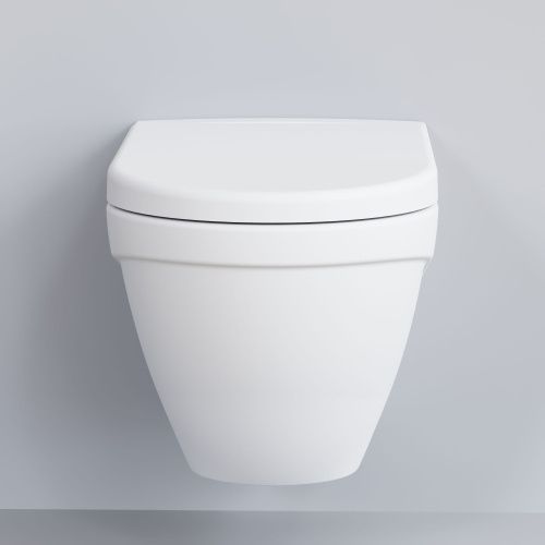 Унитаз подвесной Ambassador Nord 133T20101-132T20101 белый с сиденьем микролифт - фото 3