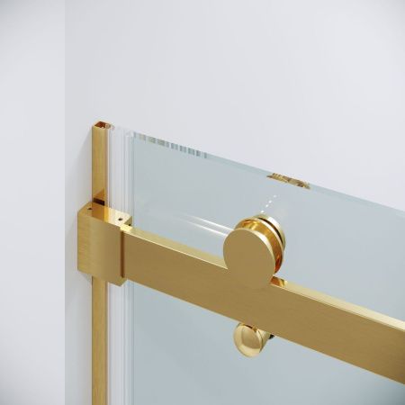 Душевая дверь Grossman Classic 100.K33.04.160.32.00 160х195 стекло прозрачное профиль золото