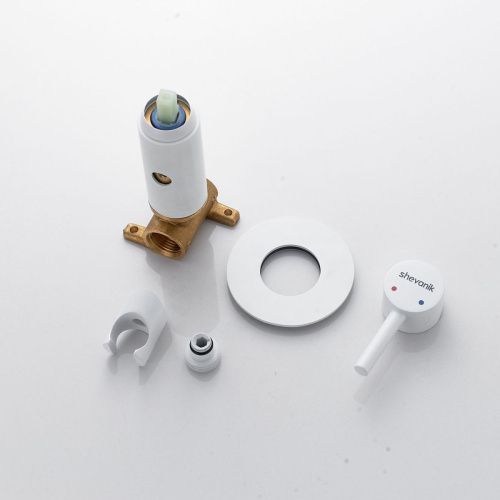 Гигиенический душ со смесителем Shevanik S147C белый - фото 5