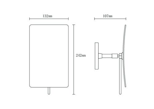 Зеркало косметическое Boheme Modern 506-G - фото 2