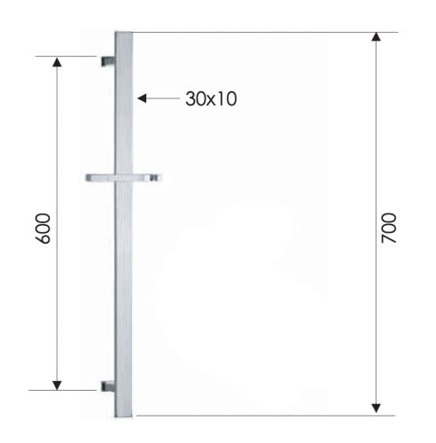 Душевая штанга Remer 317R цвет хром - фото 2