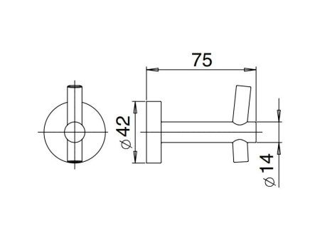 Крючок Mamoli Accessori bagno 677B001