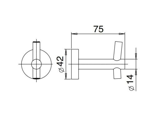 Крючок Mamoli Accessori bagno 677B001 - фото 2