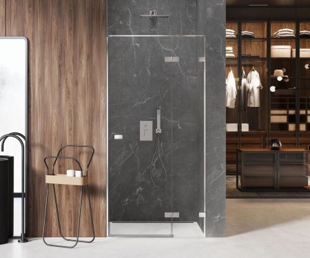 Душевая дверь New Trendy AVEXA EXK-1452 130х200 стекло прозрачное профиль хром