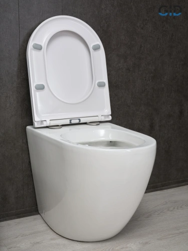 Унитаз приставной Gid Convexo 62213Y белый с сиденьем микролифт безободковый душевой смыв - фото 4