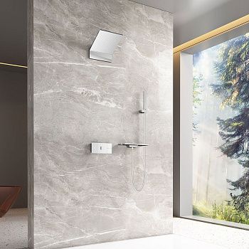 Душевая система Vincea VSFW-2F11TCH встраиваемая в стену цвет хром с термостатом