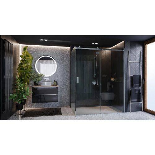 Душевая перегородка Roca AREA 7.MP06.0.801.2M 80х200 стекло прозрачное профиль хром - фото 4