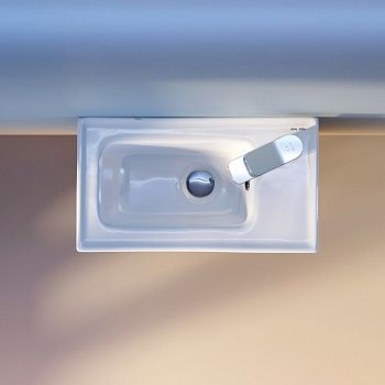 Раковина из сантехнического фарфора Am.Pm X-Joy M85AWCC0452WG64 40х30 встраиваемая цвет белый 1 отверстие под смеситель