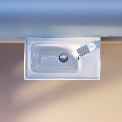 Раковина из сантехнического фарфора Am.Pm X-Joy M85AWCC0452WG64 40х30 встраиваемая цвет белый 1 отверстие под смеситель