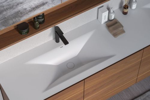 Раковина из искусственного камня Holbi SIRIUS 77 1.02.018.11.3 80х40 накладная цвет бежевый - фото 2