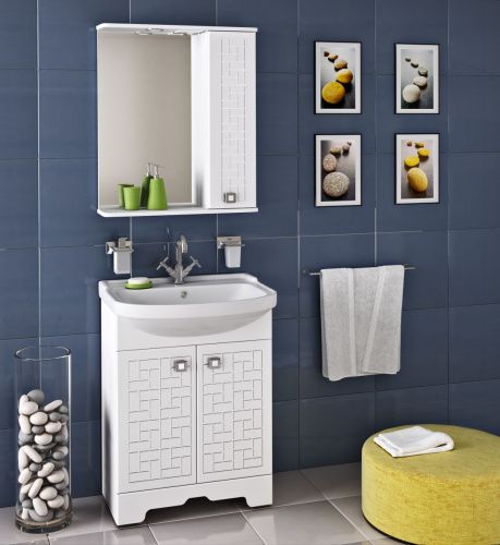 Тумба под раковину Runo АВИЛА 00000001045 60х30 напольная цвет белый - фото 3