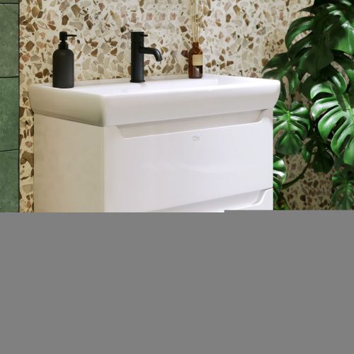 Тумба с раковиной Alavann Lana ALV0978000 70х50 напольная цвет белый - фото 3