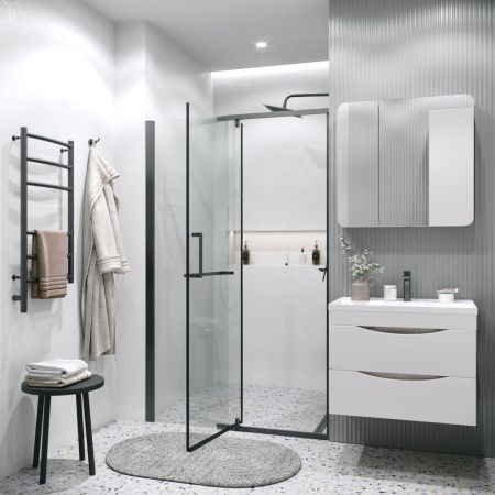 Душевая дверь Grossman Pragma 100.K33.03.120.21.00 120х195 стекло прозрачное профиль черный