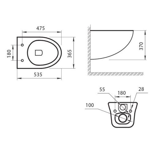 Унитаз подвесной Art&Max PESCSRA AM016CHR белый с сиденьем микролифт безободковый каскадный смыв - фото 4