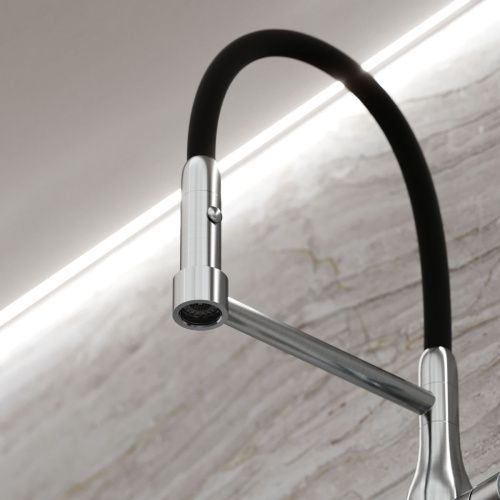 Смеситель для кухни Sancos Pride SC4011BNG на мойку нержавеющая сталь - фото 5