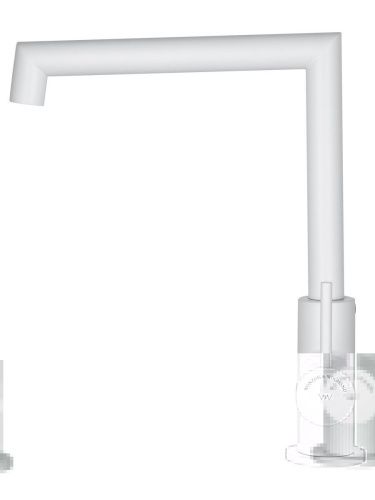 Смеситель для кухни Wonzon & Woghand WW-L1005-MW на мойку белый - фото 2