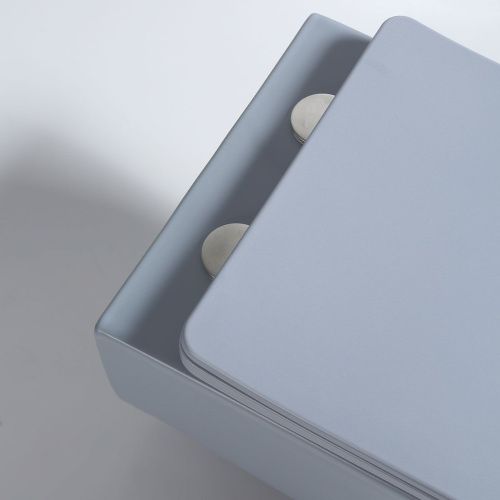 Унитаз подвесной Vincea Evo VT1-34SMO голубой с сиденьем микролифт безободковый душевой смыв - фото 3