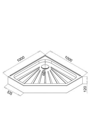 Душевой поддон из ABS-пластика Cerutti SPA P101 100х100 белый с ножками