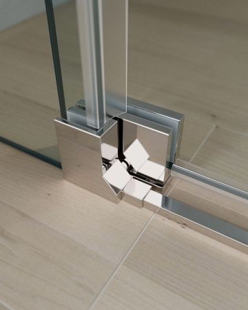 Душевой уголок Cezares SLIDER SLIDER-A-2-70/80-C-Cr 70х70 стекло прозрачное профиль хром без поддона