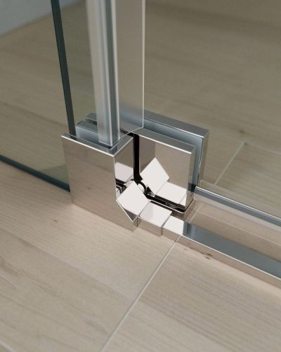 Душевая дверь Cezares SLIDER SLIDER-B-1-90/100-C-Cr 90х195 стекло прозрачное профиль хром глянцевый - фото 3