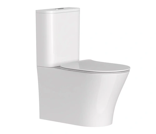 Чаша унитаза напольная Arrow AB2232H цвет белый без бачка с сиденьем микролифт безободковая каскадный смыв - фото 3